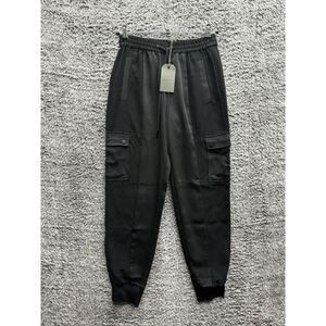 AllSaints Maddie‎ Trousers PANTS Cargo Pockets In Black WOMENS SIZE 0 NWT